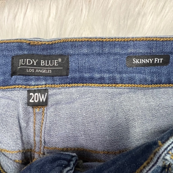 👖|•JUDY BLUE•| Skinny Fit Distressed Jeans Size 20W👖 - Picture 3 of 4